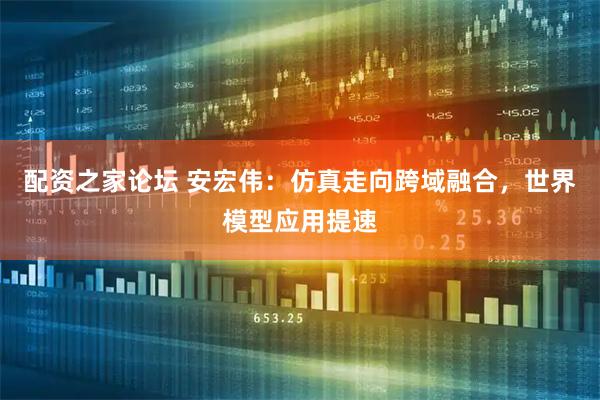 配资之家论坛 安宏伟：仿真走向跨域融合，世界模型应用提速