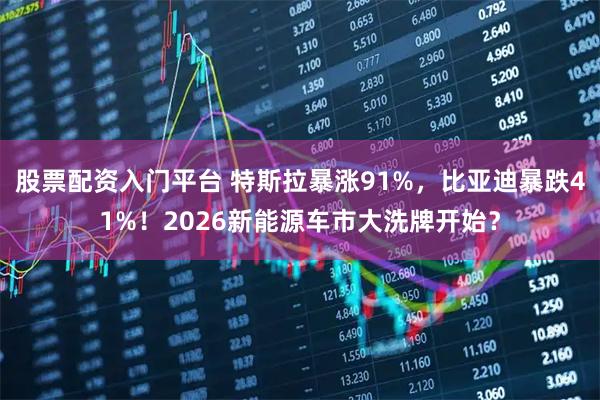 股票配资入门平台 特斯拉暴涨91%，比亚迪暴跌41%！2026新能源车市大洗牌开始？